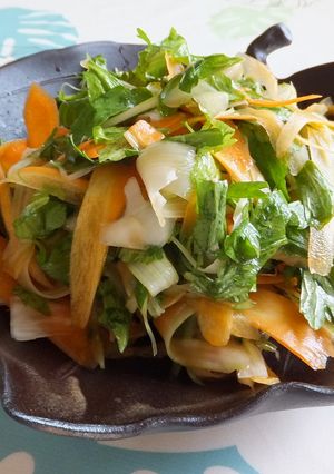 野菜ドレッシングでにんじんセロリのサラダ-レシピのメイン写真