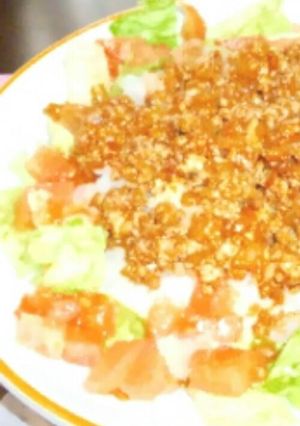 チーズが美味しい！タコライス-レシピのメイン写真