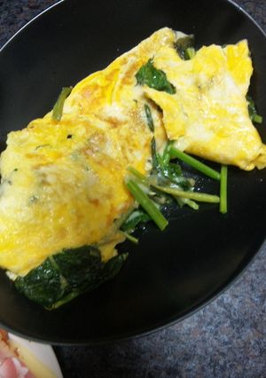 ほうれん草とチーズのトロトロオムレツ-レシピのメイン写真