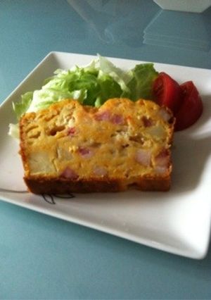 ゴロゴロ野菜のケークサレ(炒め油だけ)-レシピのメイン写真