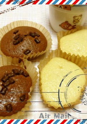 簡単チョコマフィン＆ジャムマフィン♪-レシピのメイン写真