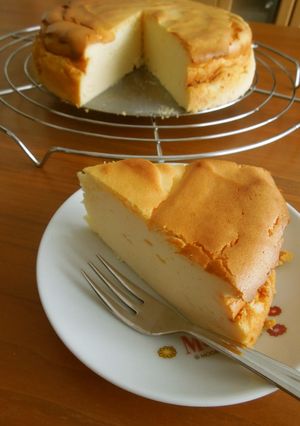 定番スフレチーズケーキ-レシピのメイン写真