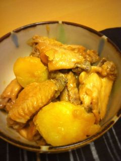 手羽先とじゃがいもの煮物-レシピのメイン写真