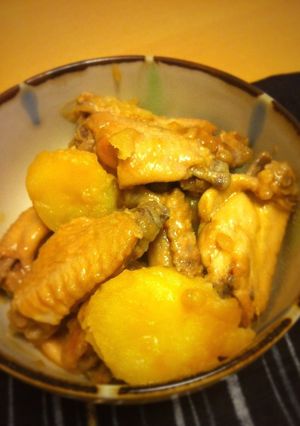 手羽先とじゃがいもの煮物-レシピのメイン写真