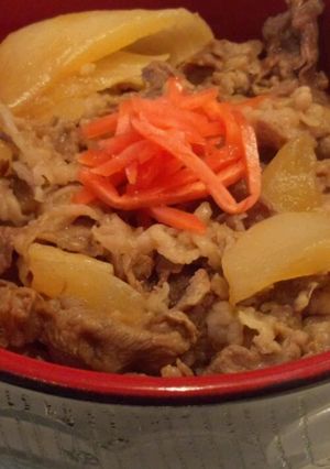 我が家の簡単牛丼♪つゆだく♪-レシピのメイン写真