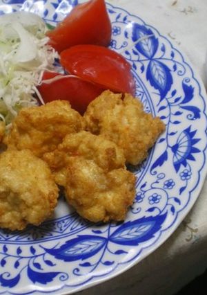 海老と豚ひき肉豆腐の落とし揚げ-レシピのメイン写真