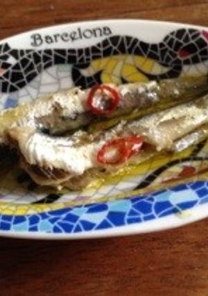 釣魚料理！鰯の自家製オイルサーディン-レシピのメイン写真
