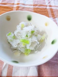 ちりめんじゃこと小葱のおろし和え-レシピのメイン写真