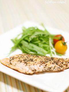 簡単!サーモンのバジルオイル焼き-レシピのメイン写真
