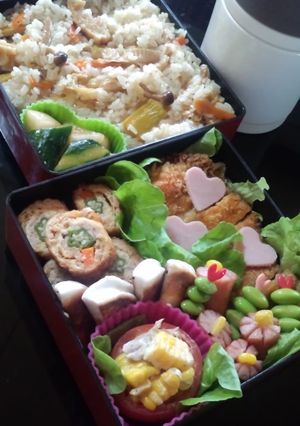 『ネギ味噌チーズカツのお弁当♪』-レシピのメイン写真