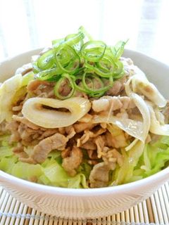 豚とキャベツの柚子胡椒風味丼♪-レシピのメイン写真