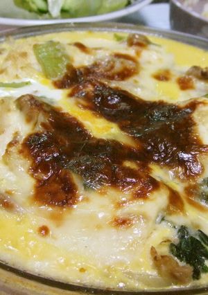 豆腐とチンゲン菜のキッシュ風グラタン-レシピのメイン写真