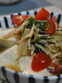 エノキと薬味の冷奴-レシピのメイン写真