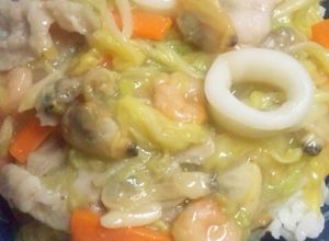 シーフードミックスで簡単中華丼-レシピのメイン写真