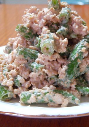 ★いんげんと鶏ひき肉の和風マヨサラダ★-レシピのメイン写真