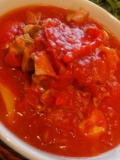 鶏とパプリカのトマト煮込み-レシピのメイン写真