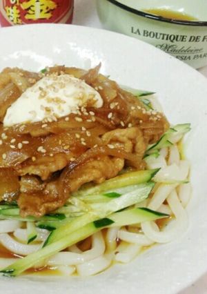 ☆スタミナ☆簡単冷やしうどん♪夏バテ解消-レシピのメイン写真