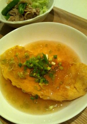 餡掛け☆納豆オムレツ-レシピのメイン写真
