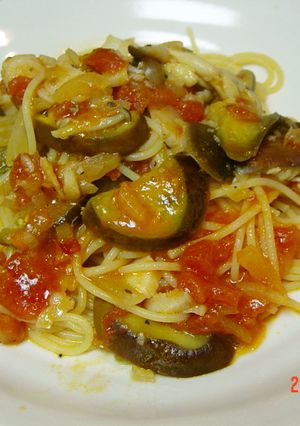 なすと鱈のトマトソース（パスタ）-レシピのメイン写真
