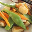 モロッコいんげんとさつま揚げの蒸し煮