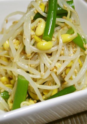 夏をのりきれ！豆もやしにんにくの芽ナムル-レシピのメイン写真