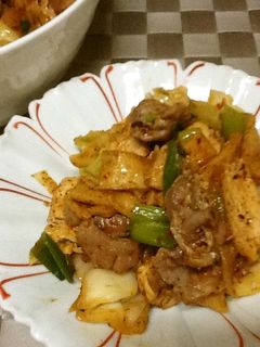 ビールのお共に♪砂肝のピリ辛野菜炒め-レシピのメイン写真