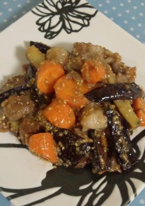 塩麹deなすと豚のしぎ焼き風～胡麻ver-レシピのメイン写真