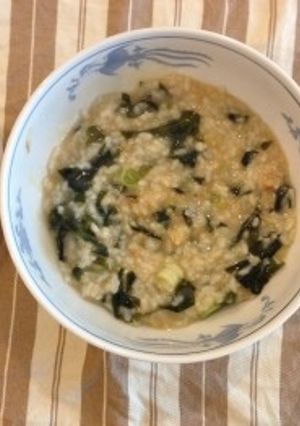 ワカメ粥-レシピのメイン写真