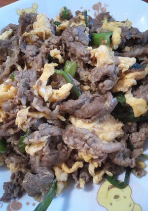 牛肉と卵のソース炒め-レシピのメイン写真