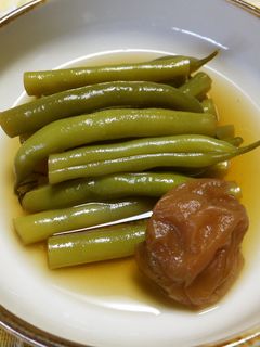 いんげんのさっぱりうめ~煮-レシピのメイン写真
