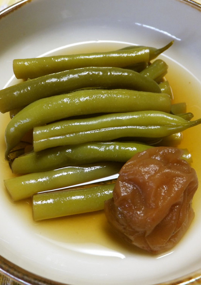 いんげんのさっぱりうめ～煮-レシピのメイン写真