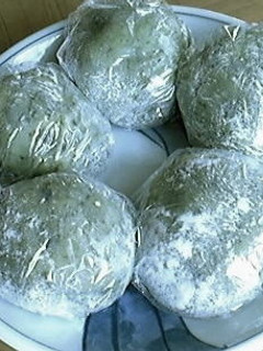レンジで簡単、よもぎ餅-レシピのメイン写真