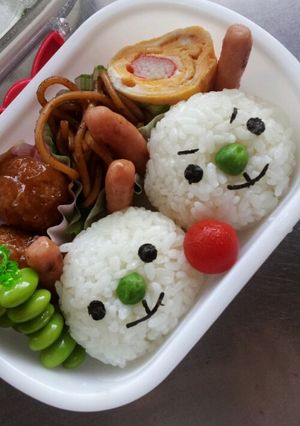 キャラ弁 うささん弁当-レシピのメイン写真
