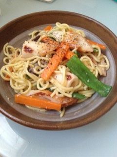 冷蔵庫の残り物★塩焼きそば-レシピのメイン写真