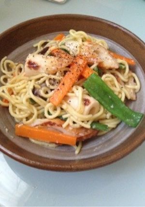 冷蔵庫の残り物★塩焼きそば-レシピのメイン写真