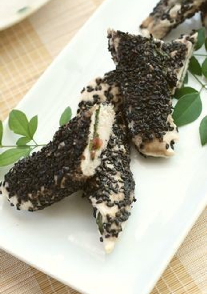 梅ささみの胡麻焼き-レシピのメイン写真