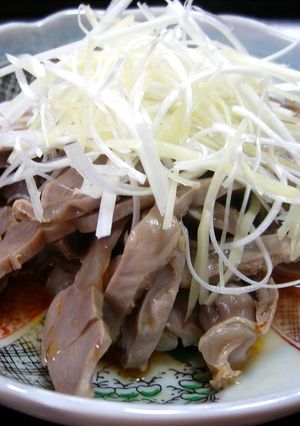 さっぱりおつまみ！砂肝のネギしょうが和え-レシピのメイン写真