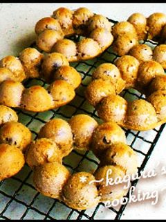 簡単ヘルシー☆小豆ときな粉の焼きドーナツ-レシピのメイン写真