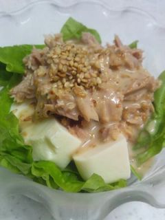 簡単*豆腐とツナのサラダ-レシピのメイン写真
