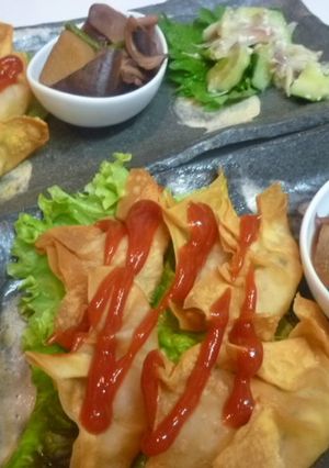チャーハンとヨーグルトで揚げワンタン＾＾-レシピのメイン写真