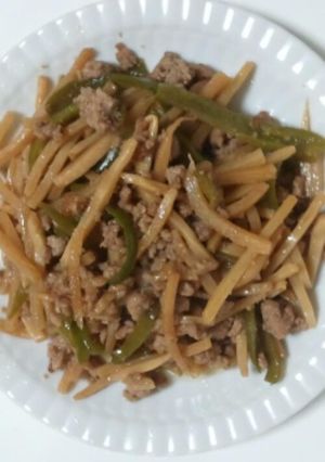 豚挽き肉で青椒肉絲-レシピのメイン写真