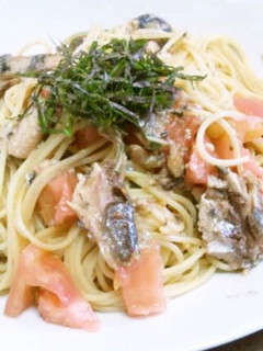 いわしとトマトのパスタ-レシピのメイン写真