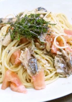 いわしとトマトのパスタ-レシピのメイン写真