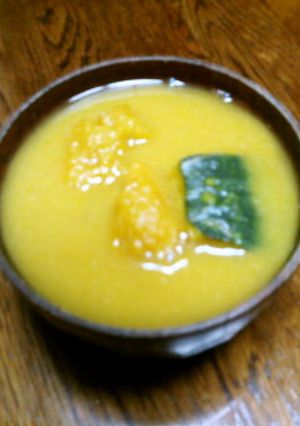 かぼちゃの味噌汁-レシピのメイン写真