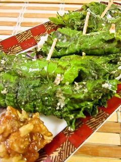 甘味噌入り大葉の竹輪チーズ巻き-レシピのメイン写真