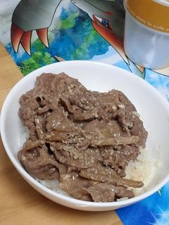残り物の「焼き肉のたれきんぴら」で牛丼♪-レシピのメイン写真