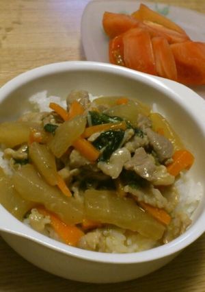 ★トロトロ大根と豚肉丼★-レシピのメイン写真