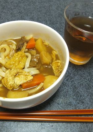 残りカレーのカレーうどん☆レンチンVr.-レシピのメイン写真
