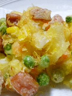 簡単・冷凍ミックスベジタブルでかき揚げ-レシピのメイン写真