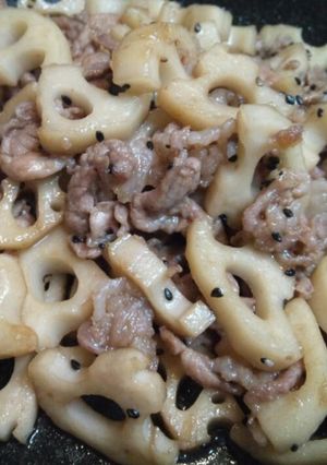 レンコンとお肉のカリコリ炒め-レシピのメイン写真